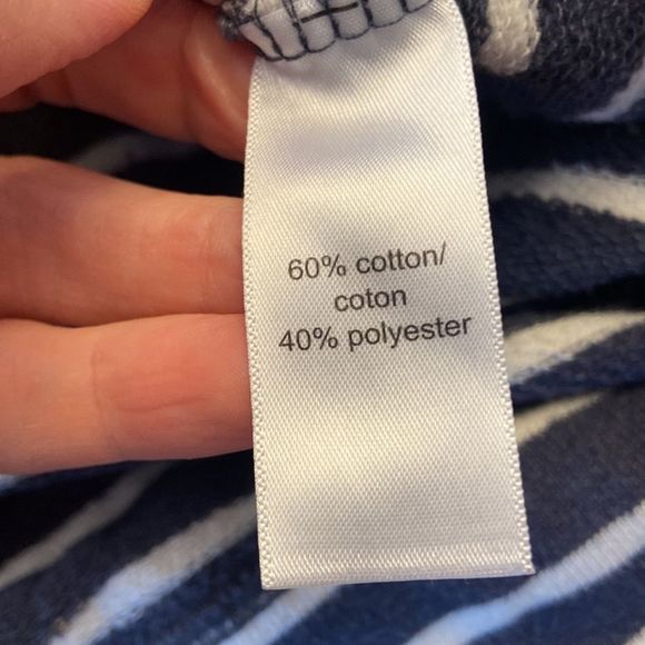 Maurices cold shoulder navy/white striped dress size medium - Picture 10 of 11